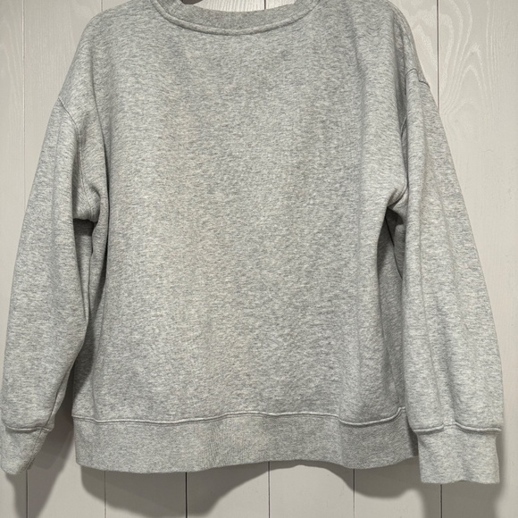 Fabletics Crew Neck Sweatshirt - Heather Gray - Women's Size L - Picture 2 of 5